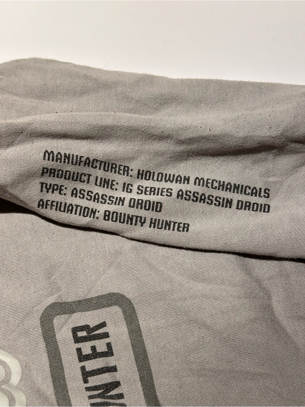 Star Wars Men’s Crewneck Sweatshirt - Gray with Bounty Hunter Graphic - Picture 3 of 9